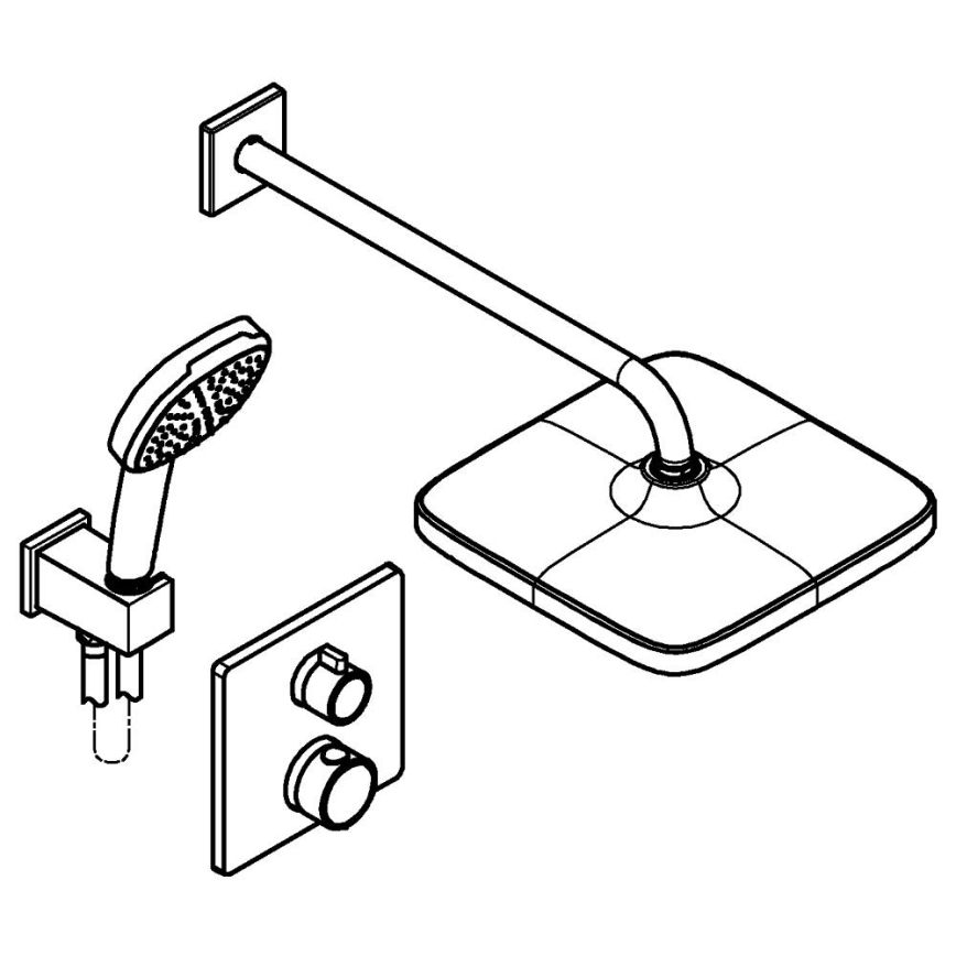 GROHE 34882000 - Sprchový systém PRECISION VITALIO COMFORT 250 lesklý chrom