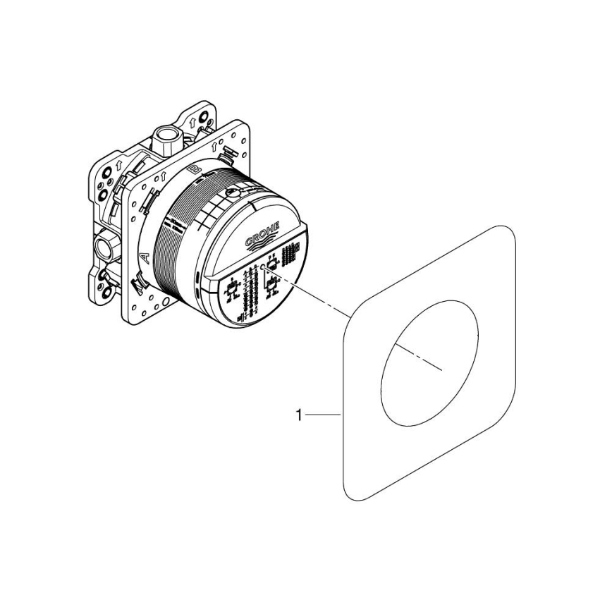 GROHE 35600000 - Univerzální vestavbové těleso RAPIDO SMARTBOX DN 15