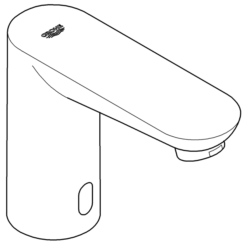 GROHE 36269000 - El. umyvadlová baterie EUROECO COSMOPOLITAN E 107 mm chrom