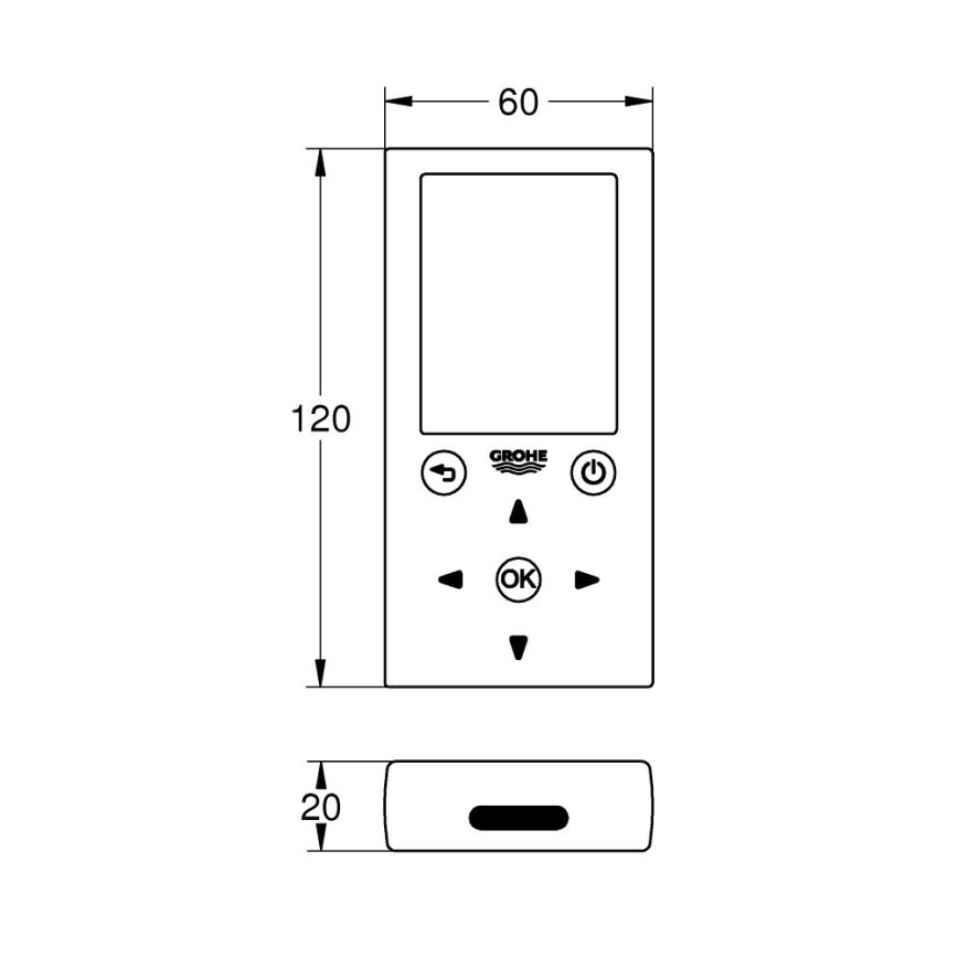 GROHE 36407001 - Dálkové ovládání