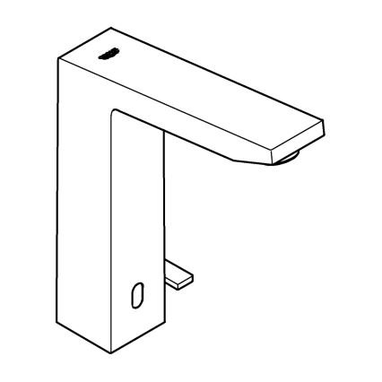 GROHE 36440000 - Infra elektronická umyvadlová baterie EUROCUBE E DN 15 chrom