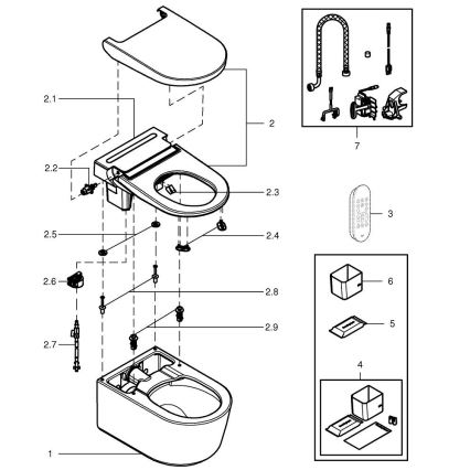 GROHE 36507SH0 - Sprchová toaleta SENSIA 600 × 387 × 403 mm keramika/bílá