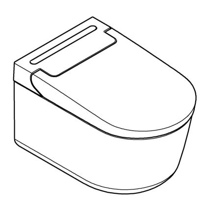 GROHE 36507SH0 - Sprchová toaleta SENSIA 600 × 387 × 403 mm keramika/bílá