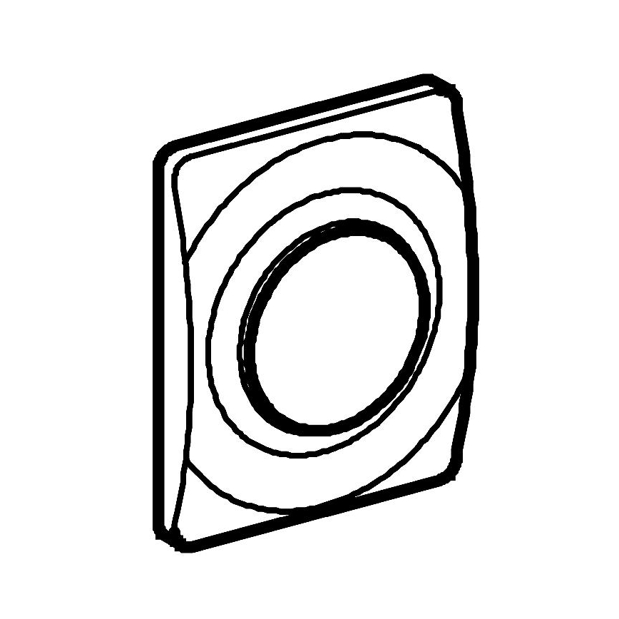 GROHE 37018SH0 - Ovládací tlačítko SURF 116 × 144 mm bílá