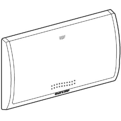 GROHE 37053SH0 - Splachovací tlačítko CLASSIC 330 × 190 mm bílá