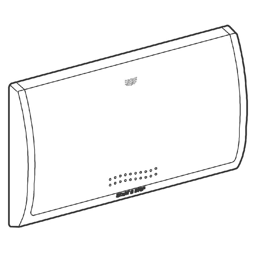 GROHE 37053SH0 - Splachovací tlačítko CLASSIC 330 × 190 mm bílá