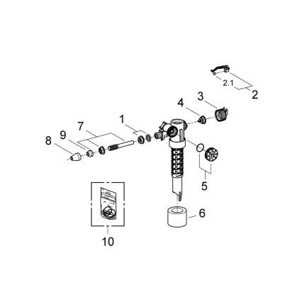 GROHE 37092000 - Napouštěcí ventil 38” lesklý chrom