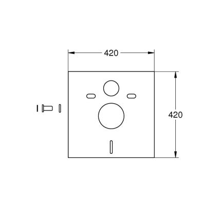 GROHE 37131000 - Tlumicí sada pro WC bílá