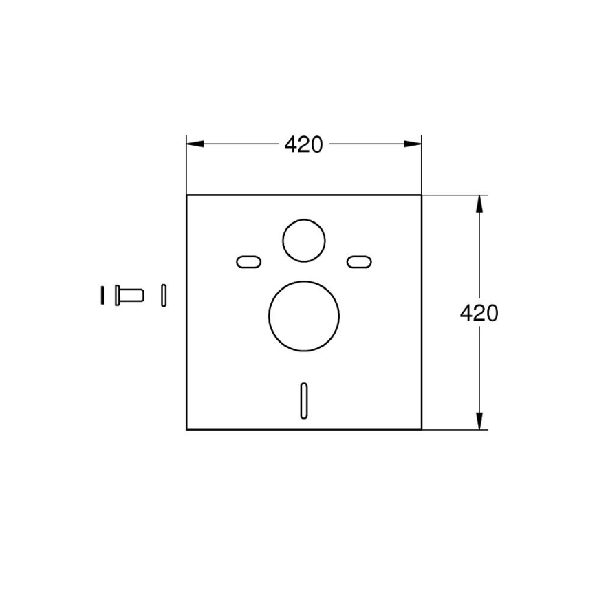 GROHE 37131000 - Tlumicí sada pro WC bílá