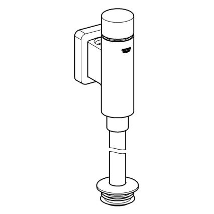 GROHE 37339000 - Pisoárový splachovač RONDO 12” lesklý chrom