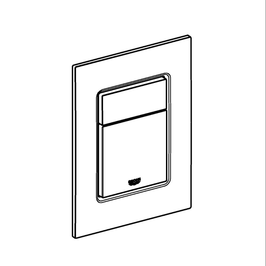 GROHE 37535000 - Splachovací tlačítko SKATE COSMOPOLITAN S 130 × 172 mm chrom