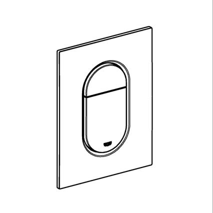 GROHE 37624GN0 - Ovládací tlačítko ARENA COSMOPOLITAN S 130 × 172 mm zlatá