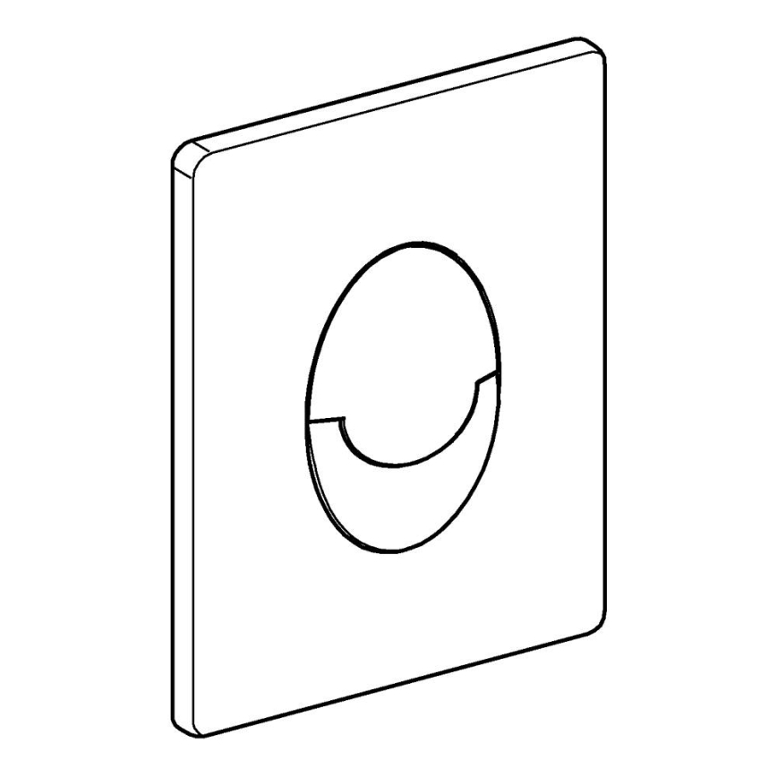 GROHE 38505000 - Splachovací tlačítko SKATE AIR 156 × 197 mm lesklý chrom