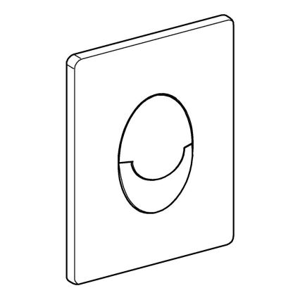 GROHE 38505P00 - Ovládací tlačítko SKATE AIR 156 × 197 mm matný chrom