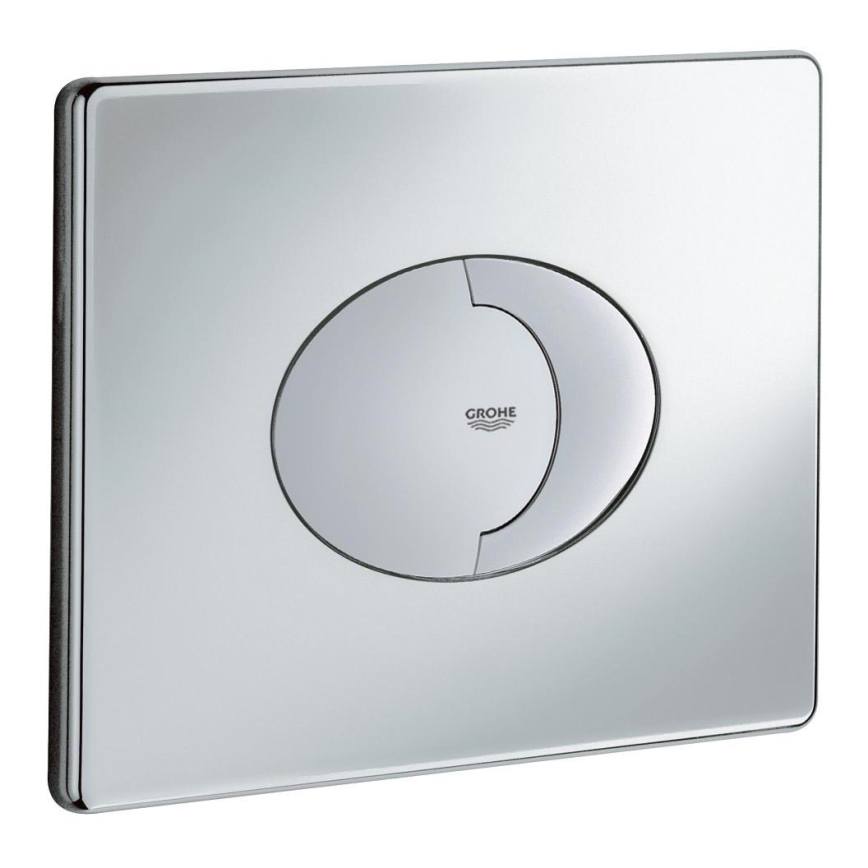 GROHE 38506000 - Splachovací tlačítko SKATE AIR 156 × 197 mm lesklý chrom