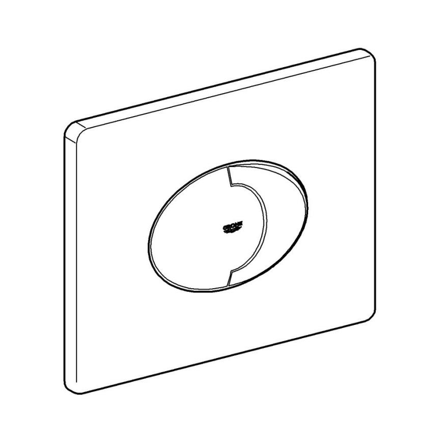 GROHE 38506SH0 - Splachovací tlačítko SKATE AIR 156 × 197 mm bílá