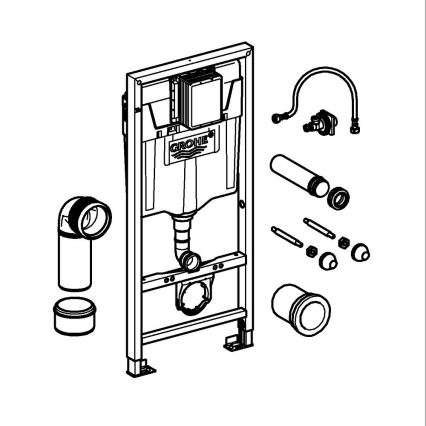 GROHE 38528001 - Modul pro WC RAPID SL 1,13 m bílá