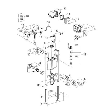 GROHE 3855800M - Nástěnná přípojka RAPID SL 130-230 mm lesklý chrom
