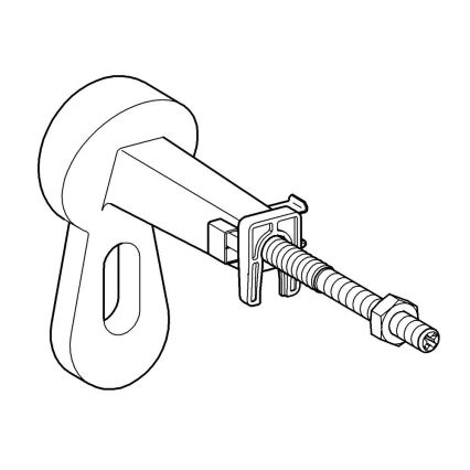 GROHE 3855800M - Nástěnná přípojka RAPID SL 130-230 mm lesklý chrom