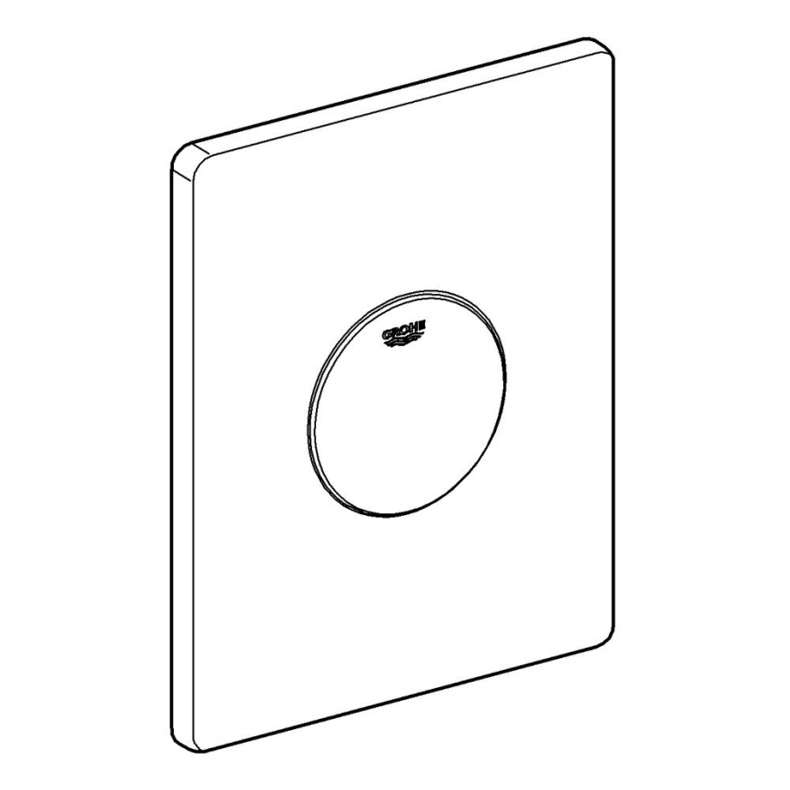 GROHE 38573SH0 - Splachovací tlačítko SKATE 156 × 197 mm bílá