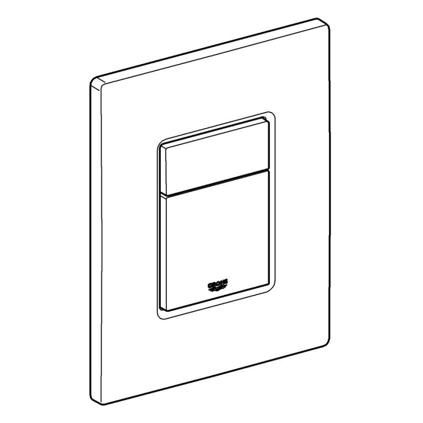 GROHE 38732P00 - Splachovací tlačítko SKATE COSMOPOLITAN 156 × 197 mm chrom