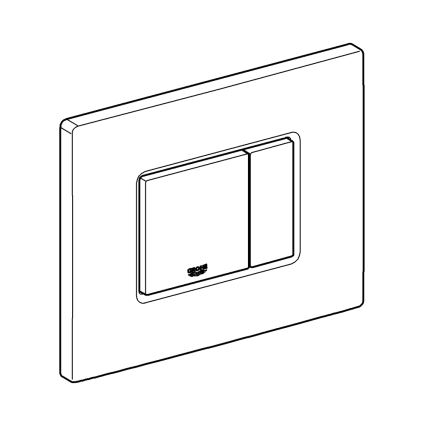 GROHE 38732P00 - Splachovací tlačítko SKATE COSMOPOLITAN 156 × 197 mm chrom