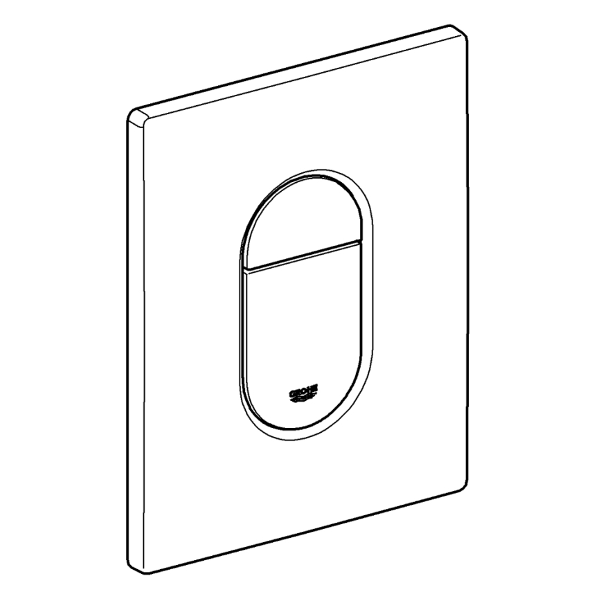GROHE 38844SH0 - Ovládací tlačítko ARENA COSMOPOLITAN 156 × 197 mm bílá