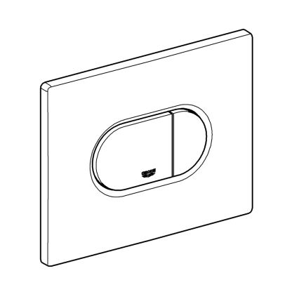 GROHE 38858SH0 - Splachovací tlačítko ARENA COSMOPOLITAN 156 × 197 mm bílá