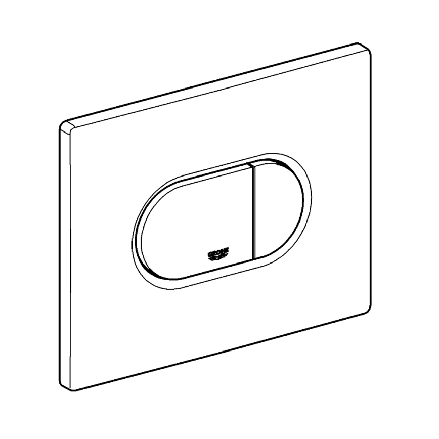 GROHE 38858SH0 - Splachovací tlačítko ARENA COSMOPOLITAN 156 × 197 mm bílá