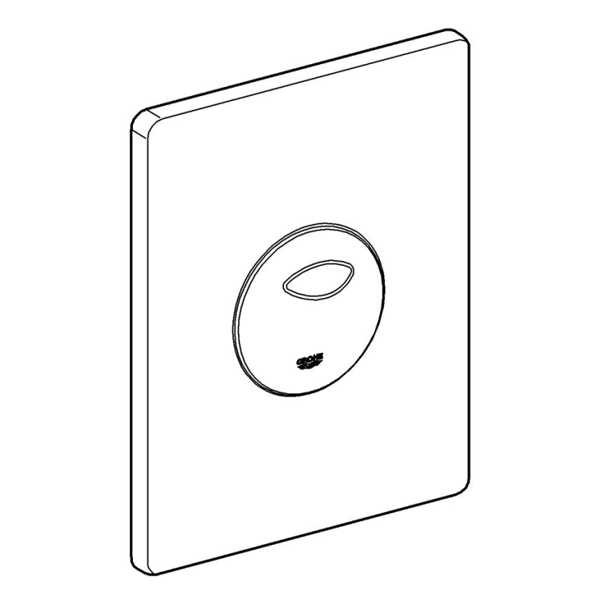 GROHE 38862SH0 - Ovládací tlačítko SKATE 156 × 197 mm bílá