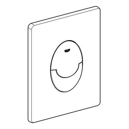 GROHE 389642430 - Splachovací tlačítko START 156 × 197 mm matný chrom