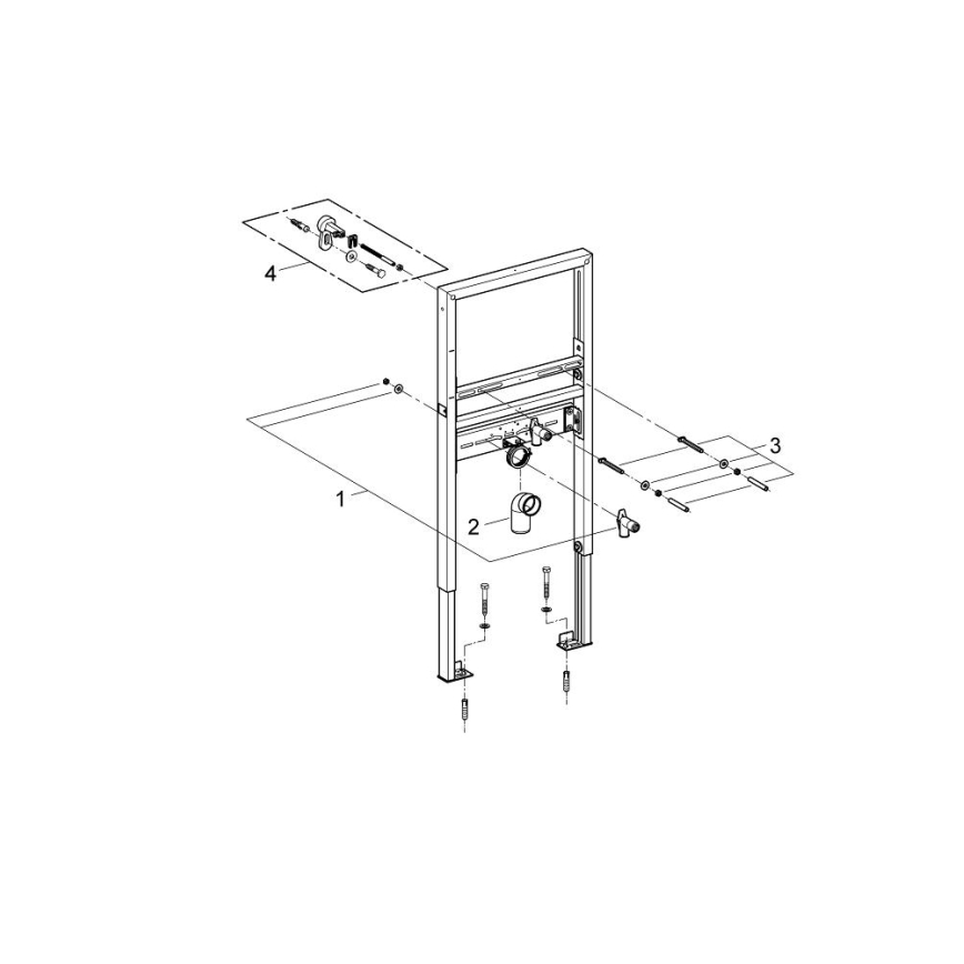 GROHE 39052000 - Modul pro umyvadlo RAPID SL 1,13 m lesklý chrom