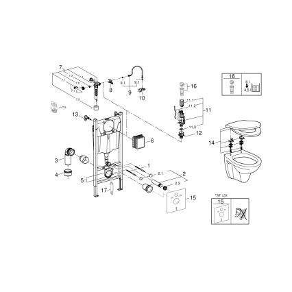GROHE 39116000 - Set 4v1 s keramikou SOLIDO COMPACT 1,13 m