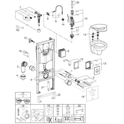 GROHE 39192000 - Set 4 v 1 SOLIDO 1,13 m durobílá