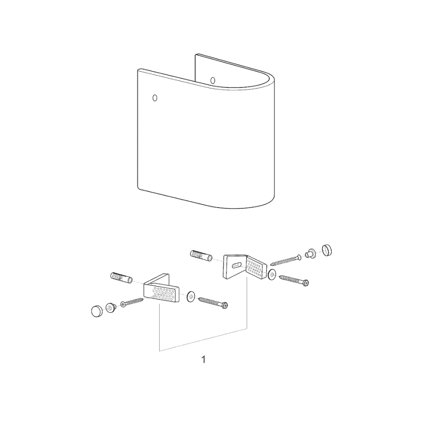 GROHE 39201000 - Polosloup EURO CERAMIC 210 × 300 × 322 mm keramika/bílá