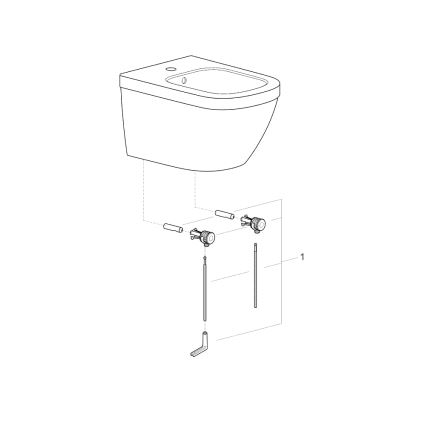 GROHE 39208000 - Závěsný bidet EURO CERAMIC 540 × 375 mm keramika/bílá