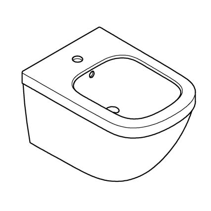 GROHE 39208000 - Závěsný bidet EURO CERAMIC 540 × 375 mm keramika/bílá