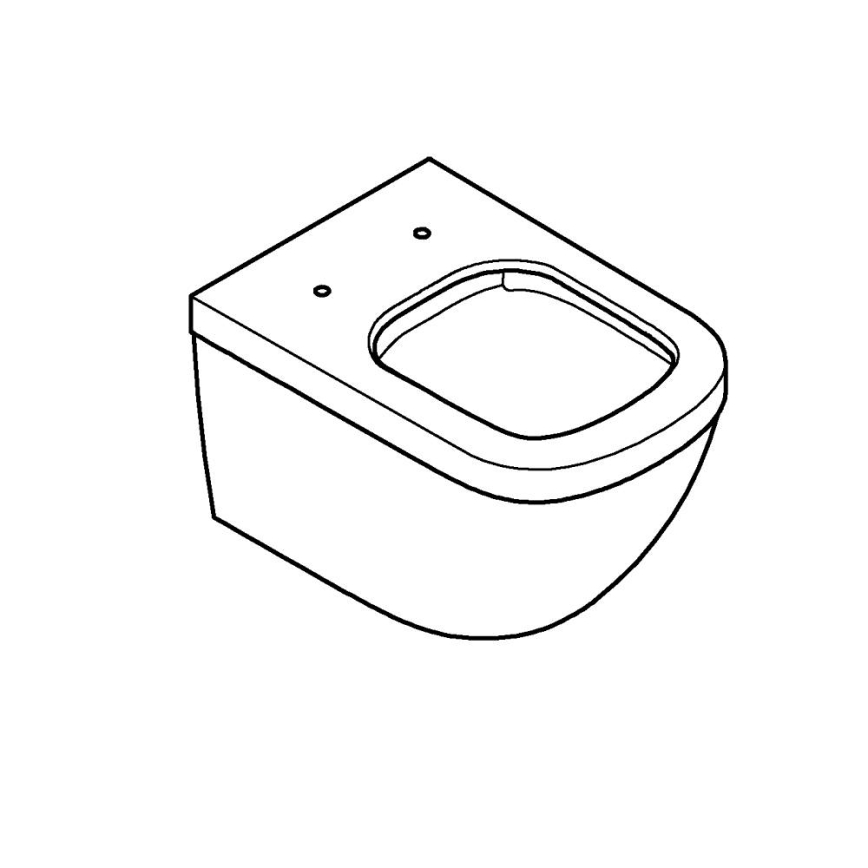 GROHE 39328000 - Závěsné WC EURO CERAMIC 540 × 374 mm keramika/bílá