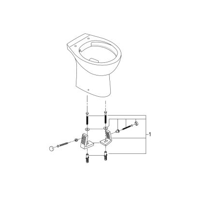 GROHE 39430000 - Stojící WC BAU CERAMIC 515 x 356 x 406 mm keramika/bílá