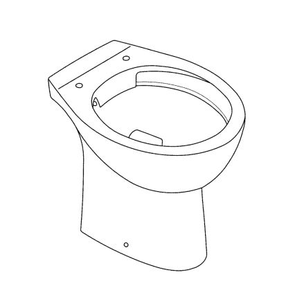 GROHE 39430000 - Stojící WC BAU CERAMIC 515 x 356 x 406 mm keramika/bílá