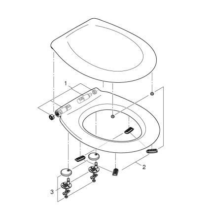 GROHE 39493000 - WC sedátko BAU CERAMIC durobílá