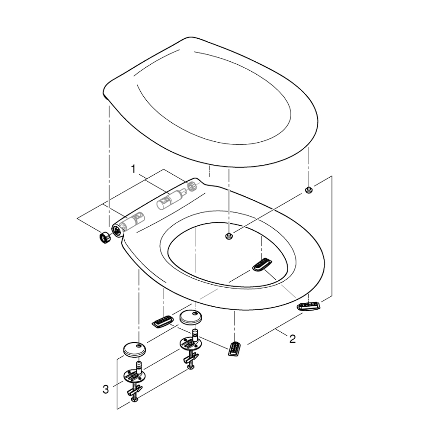 GROHE 39493000 - WC sedátko BAU CERAMIC durobílá