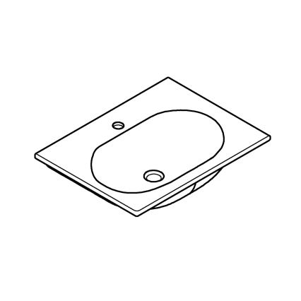 GROHE 3956800H - Umyvadlo ESSENCE 600 × 460 mm keramika/bílá