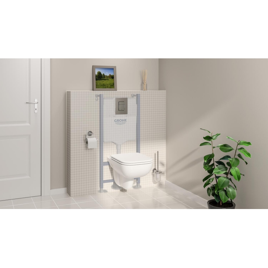 GROHE 39816000 - Sada pro WC SOLIDO COMPACT 1,13 m keramika/bílá