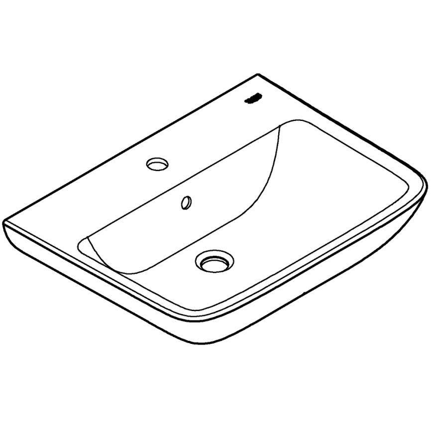 GROHE 39950000 - Umyvadlo START EDGE 600 × 448 mm keramika/bílá