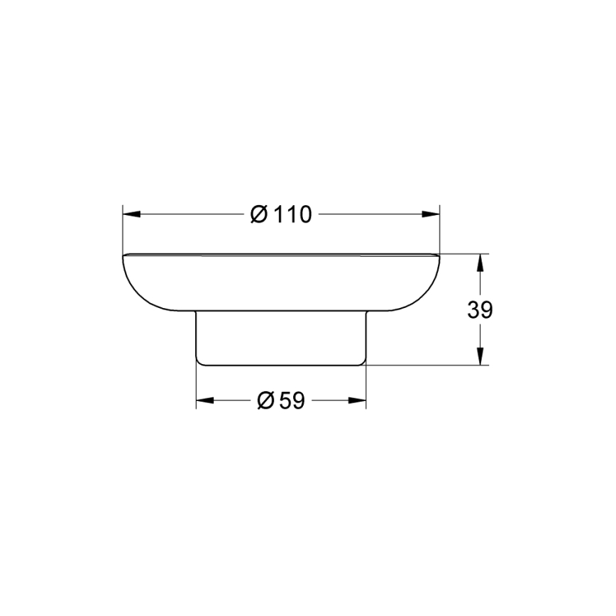 GROHE 40368001 - Miska na mýdlo ESSENTIALS čirá
