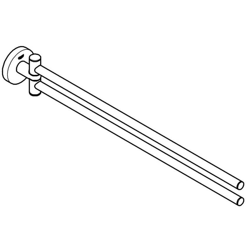 GROHE 40371DL1 - Držák na ručníky ESSENTIALS 439 mm bronzová