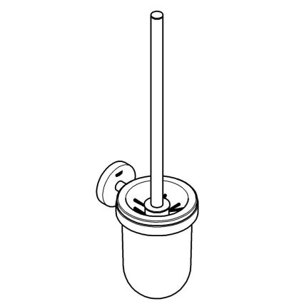GROHE 40374001 - Souprava na čištění toalety ESSENTIALS 12,1 x 39,8 cm chrom