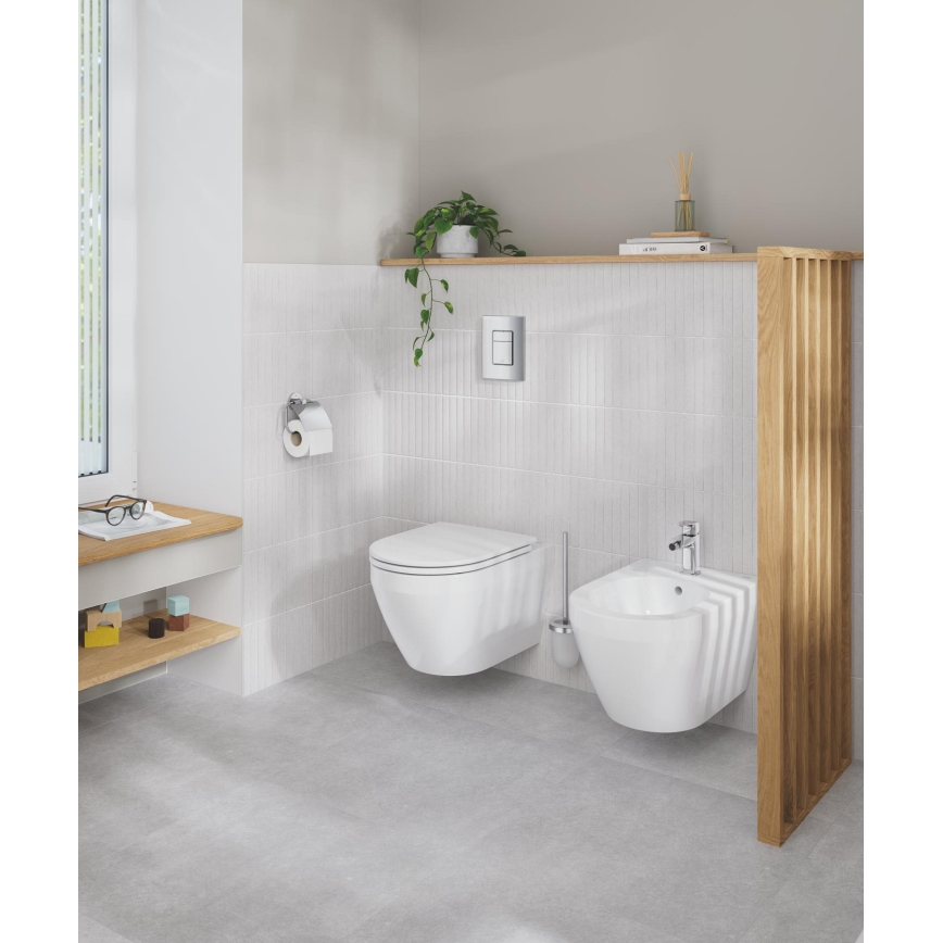 GROHE 40374001 - Souprava na čištění toalety ESSENTIALS 12,1 x 39,8 cm chrom