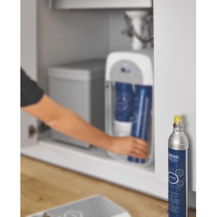 GROHE 40422000 - Karbonizační lahev GROHE BLUE 425 g CO2 (4 ks) nerez
